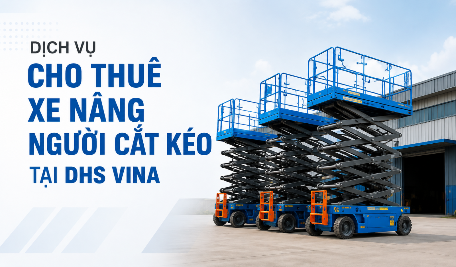 Dịch vụ cho thuê xe nâng người cắt kéo